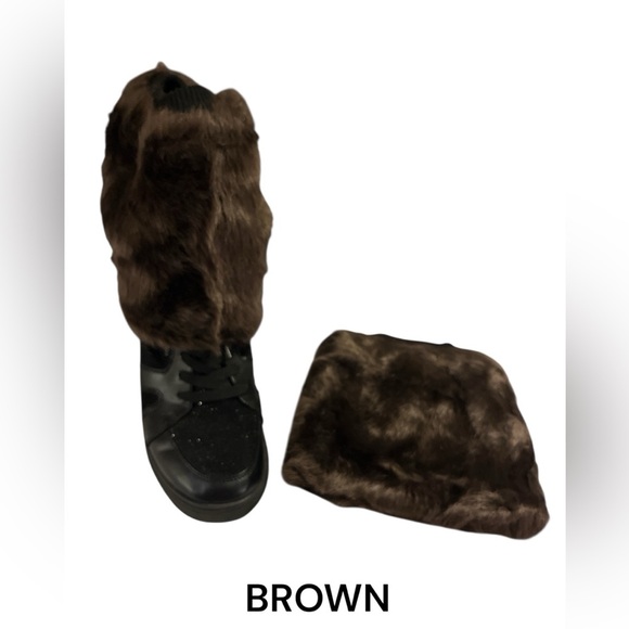 Multiple Colors Faux Fur Soft Costume Leg Warmers Boot Covers Dancewear Rave NWT - Picture 5 of 10